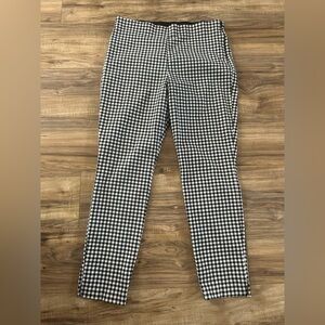 Old Navy Black and White Checkered Straight Leg Pants